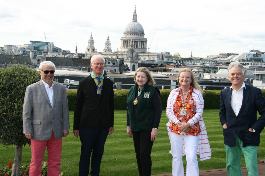 Pollinating London Together team on City of London roof top.