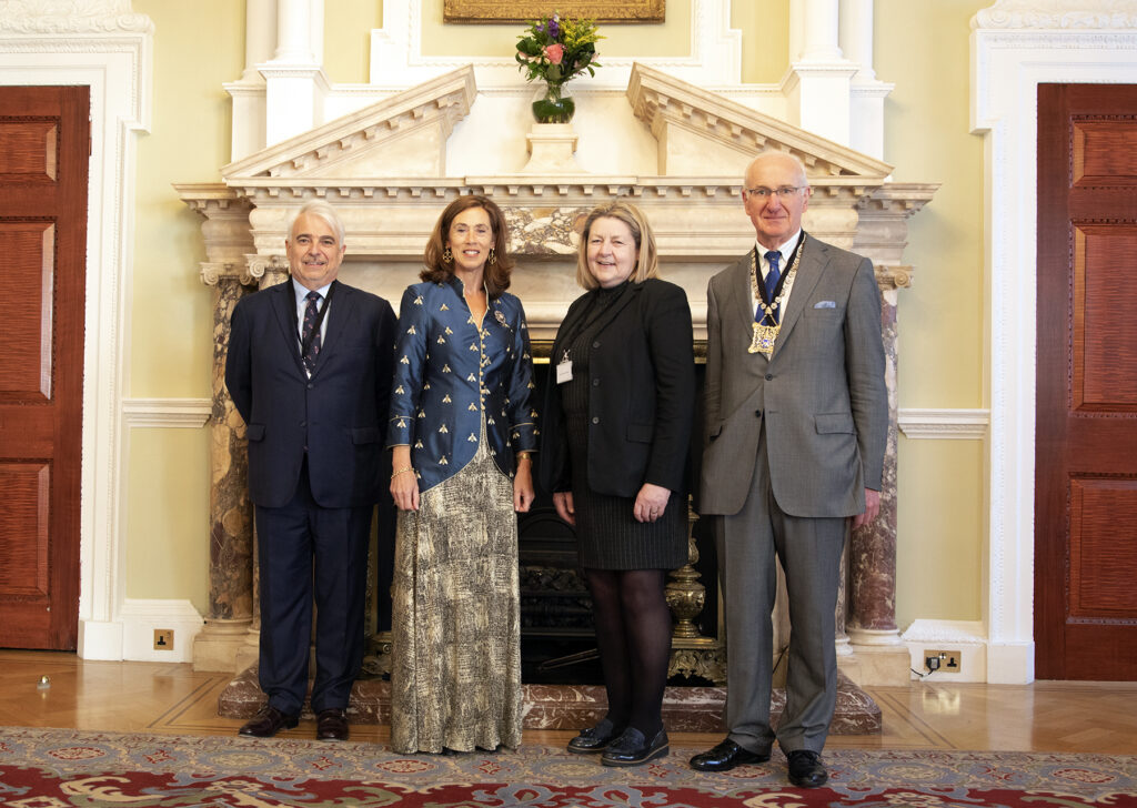 John Burton, PLT Chairman; Lady Mayoress, Hilary Russell; Dr Heather Barrett-Mold OBE, PLT Vice Chair; Anthony Bickmore, PLT Board.